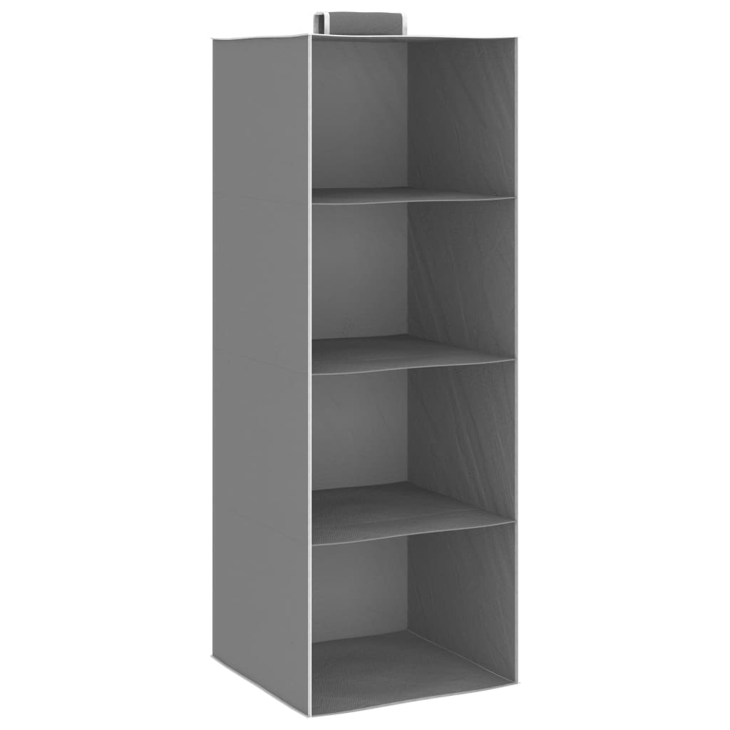 Étagères suspendues de rangement 2 pcs 4 niveaux Tissu vidaXL - 2
