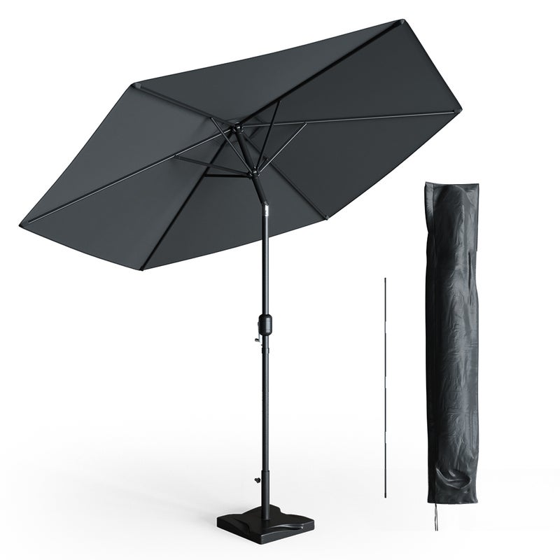 OK-Living Parasol samochodowy , Antracyt, 270 cm z osłoną ochronną i stojakiem