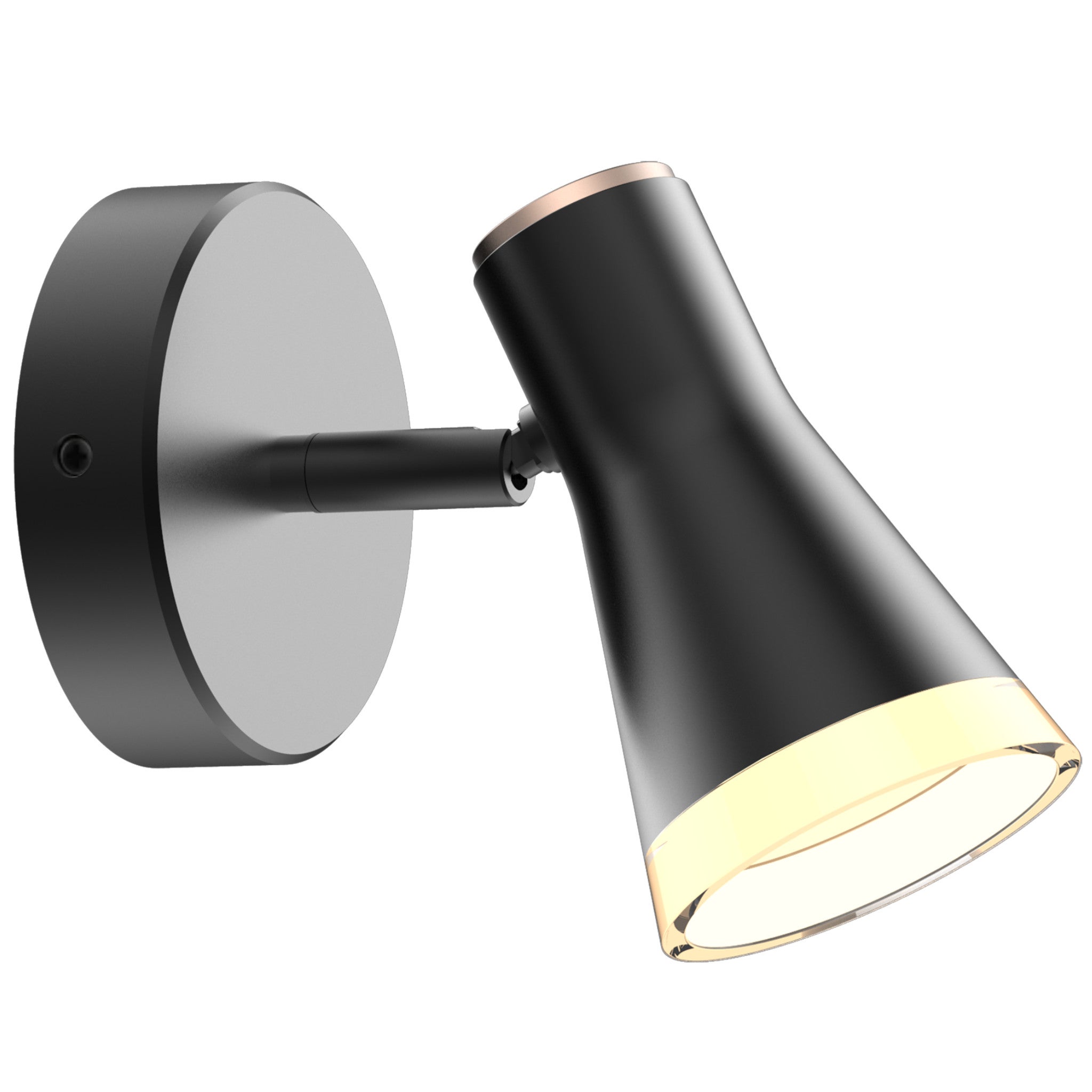 Kinkiet ścienny Berg czarny LED 4.2W 3000K 425lm wym: 10 x 10 x 14 cm metal IP20 Polux