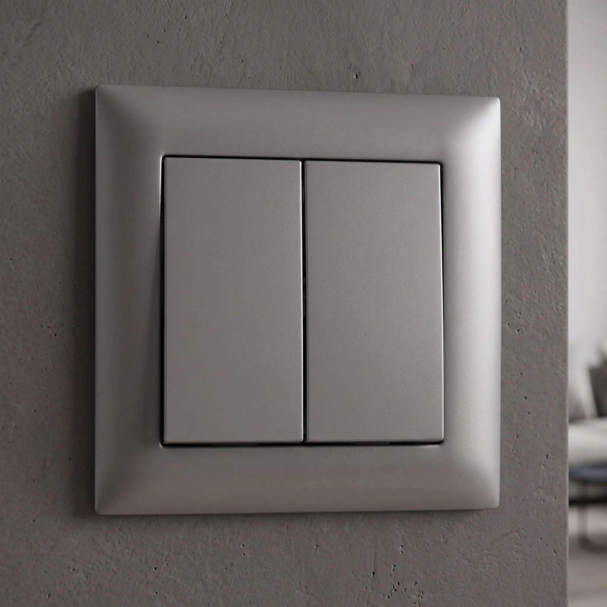 Toolight Întrerupător Dublu Oste Jnh007-w Grey | Leroy Merlin