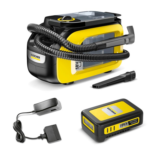 Test aspirateur chantier DeWalt DCV584L avec batterie XR 18V 4 Ah