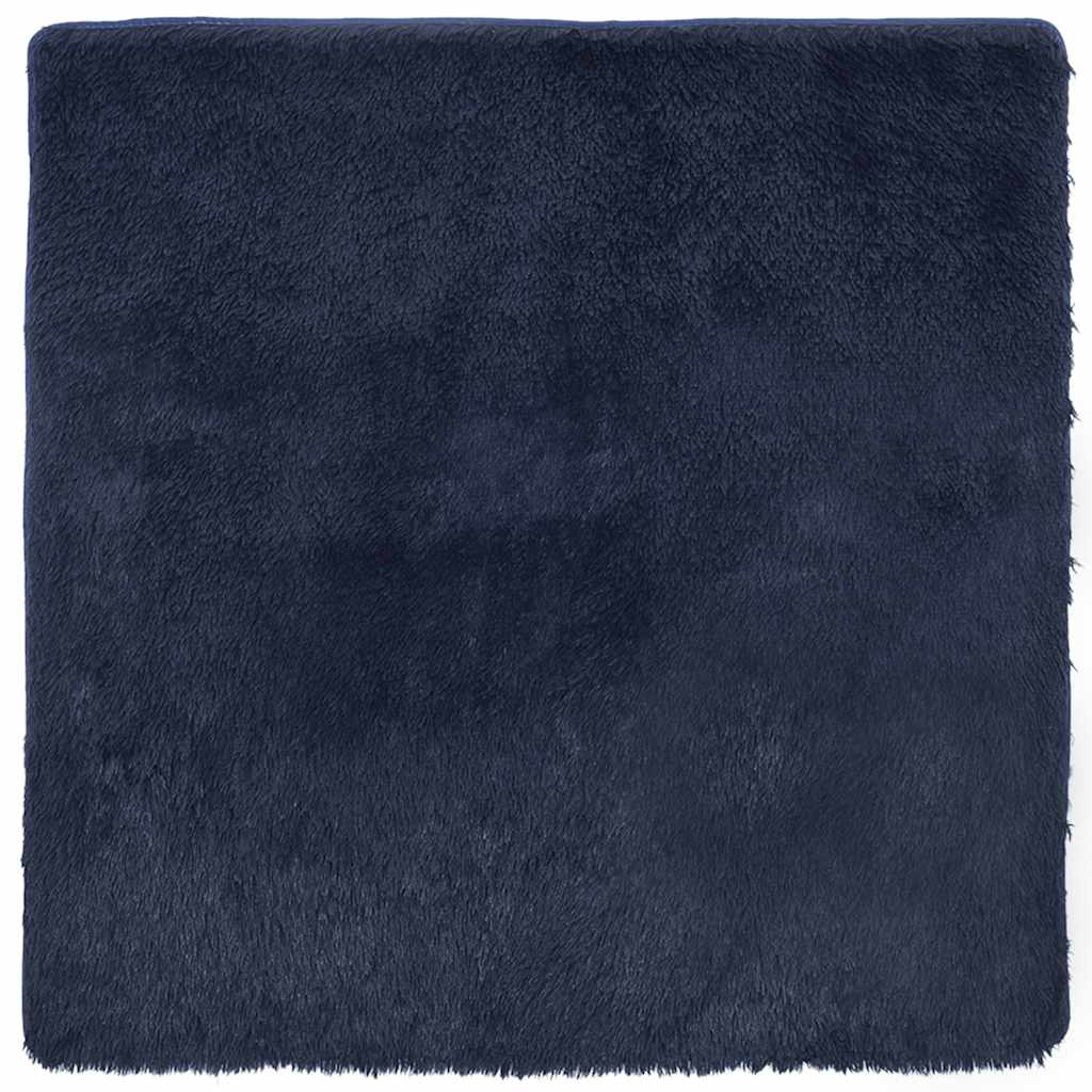 Dywan długowłosy shaggy NAVARRA, granatowy, 120x120 cm - COMFORTXL