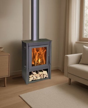 Stufa A Legna Con Forno MULHACEN LEÑERO 11,6 KW - Stufa Ecologica Tripla Combustione Per Casa