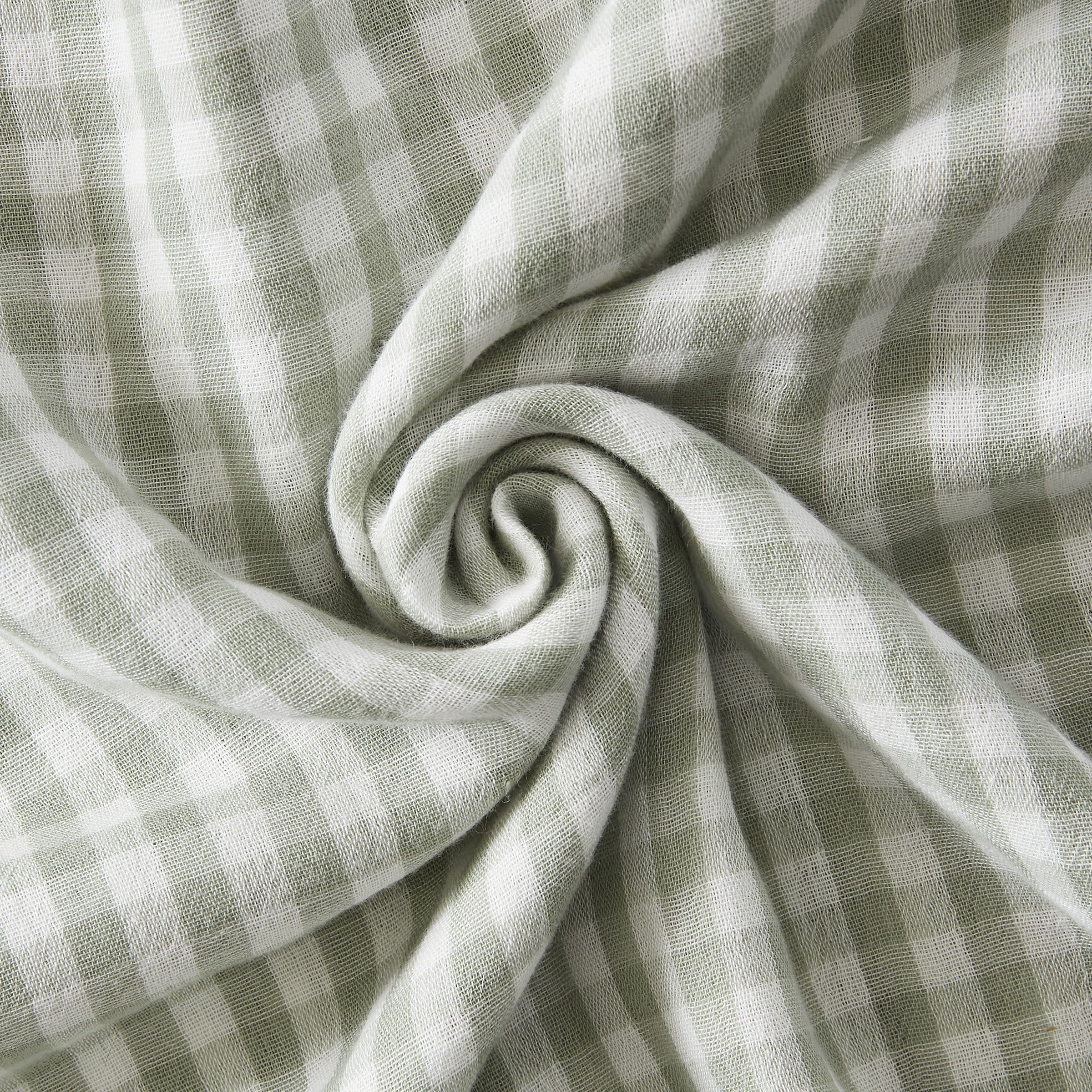 Taie d’oreiller 60 x 60 cm – Gaze de coton tissée teinte VICKIE Eucalyptus - 4