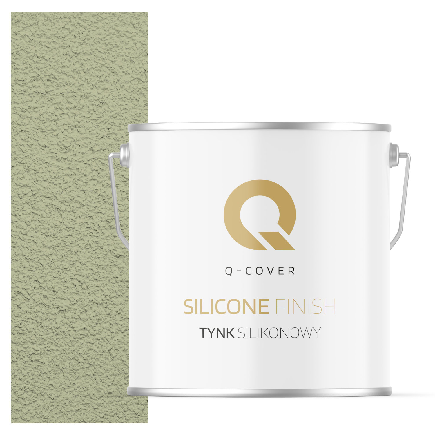 Tynk Silikonowy Elewacyjny Baranek 1.00mm Q-Cover Zielony jasny F483 7KG