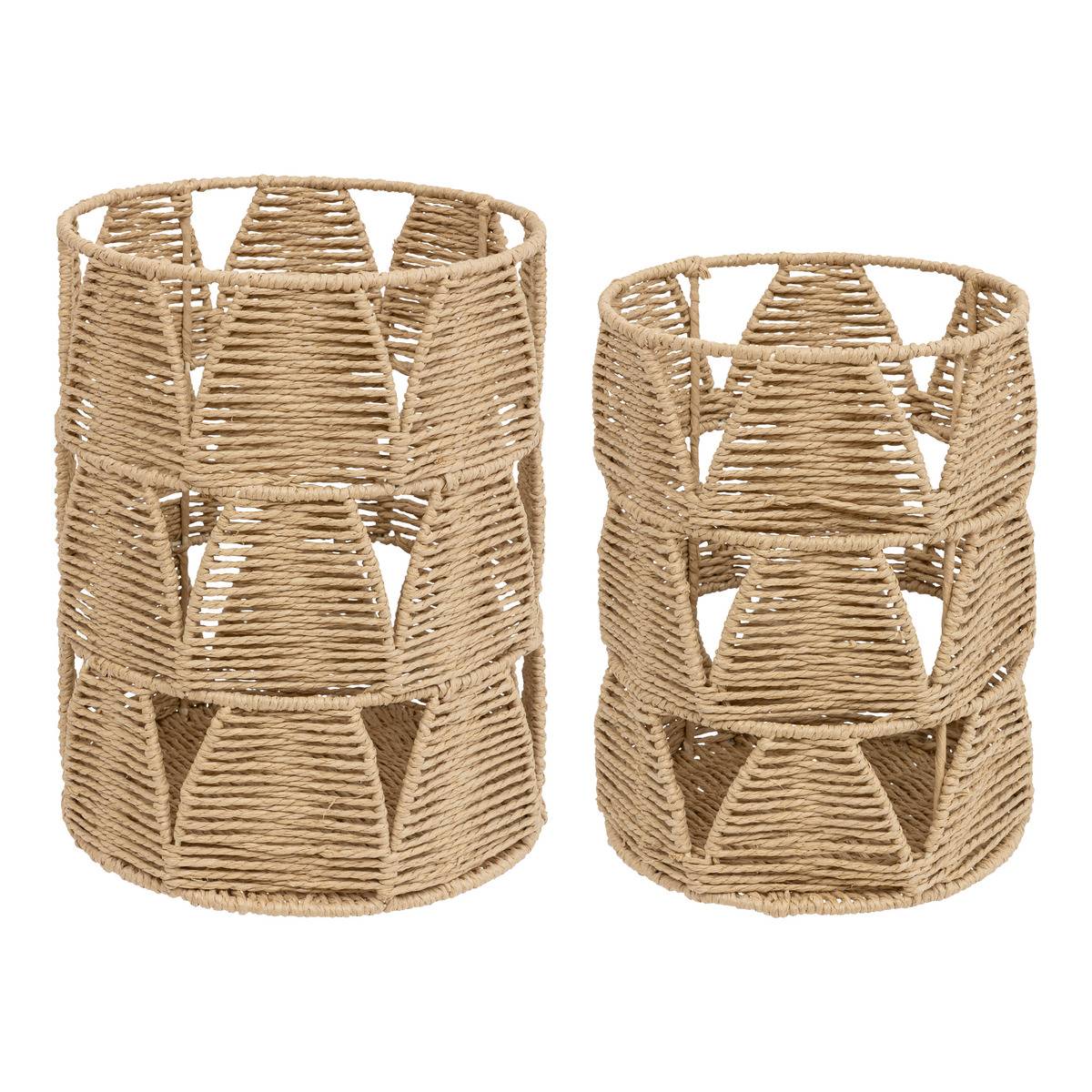 Lot De 2 Paniers Égouttoirs Multifonctions - Pour Légumes, Fruits Et Préparations Culinaires