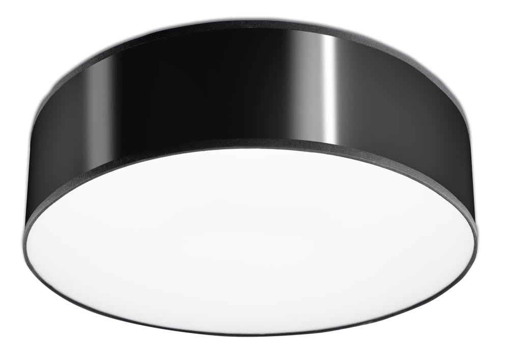 Plafon Arena okrągły czarny 2xE27x20W wym: 12 x 35 cm IP20 tworzywo sztuczne Sollux Lighting