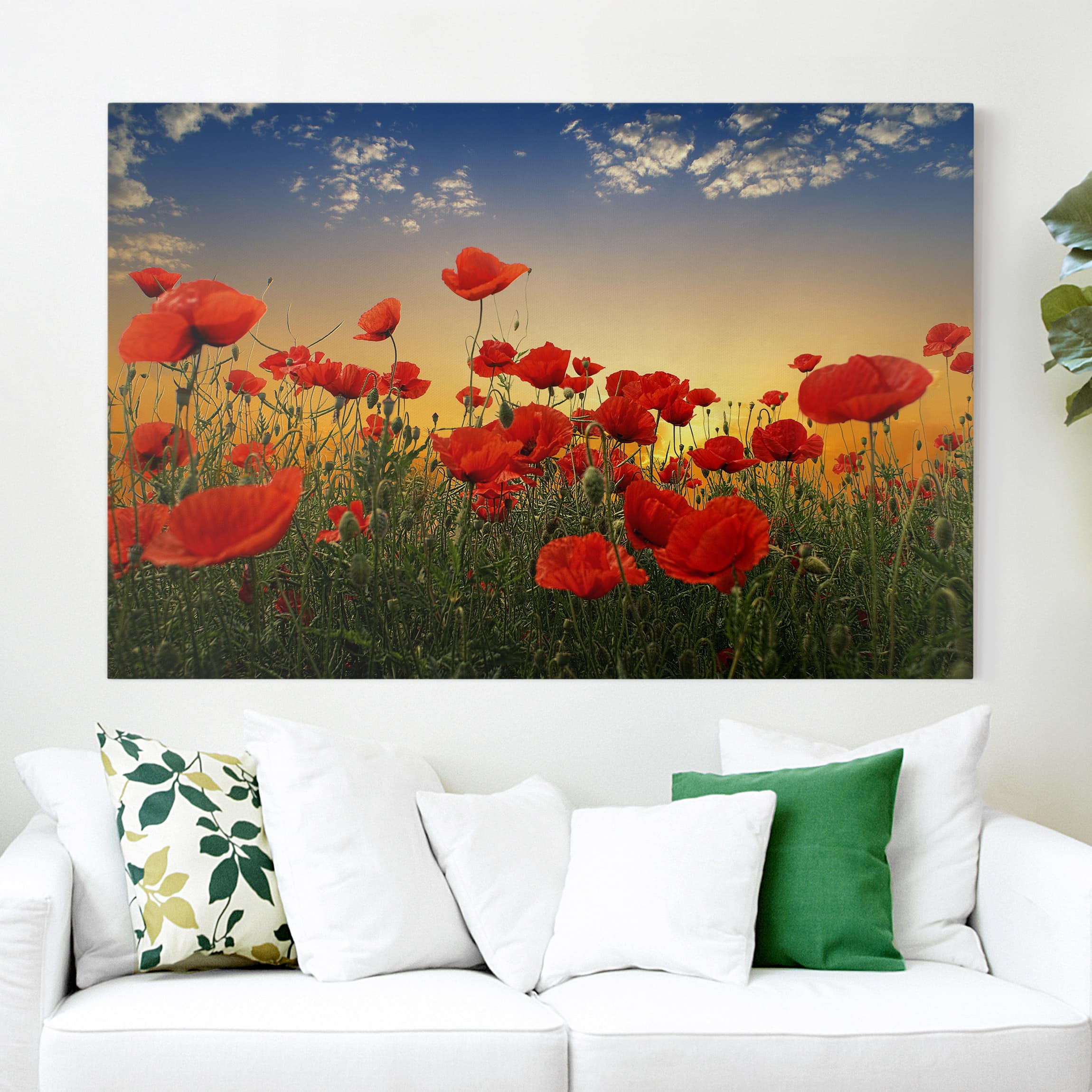 Beautiful Sunset Landscape Sky Print Canvas Wall Art Home Decor - POSTER 20x30 Beautiful Sunset Landscape Sky Print Canvas Wall Art Home Decor - POSTER 20x30