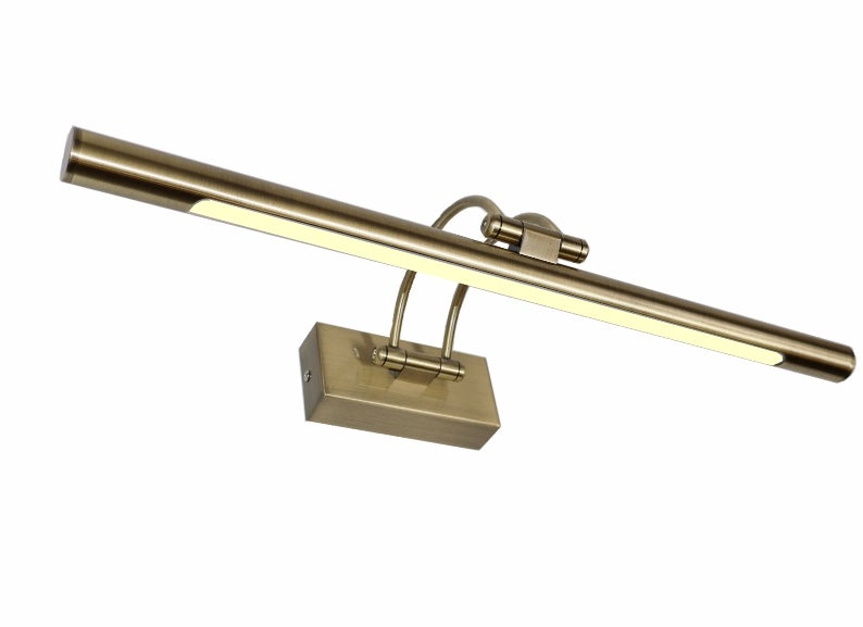 Applique murale LED pour éclairer tableaux, miroirs, peintures murales, LED 9W, lumière chaude 3000K, finition Bronze, articulée et rotative. 50cm - 4