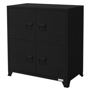 Meuble Rangement Extra Large Papier A3 - Étagère Bureau École - 7 Compartiments - Blanc