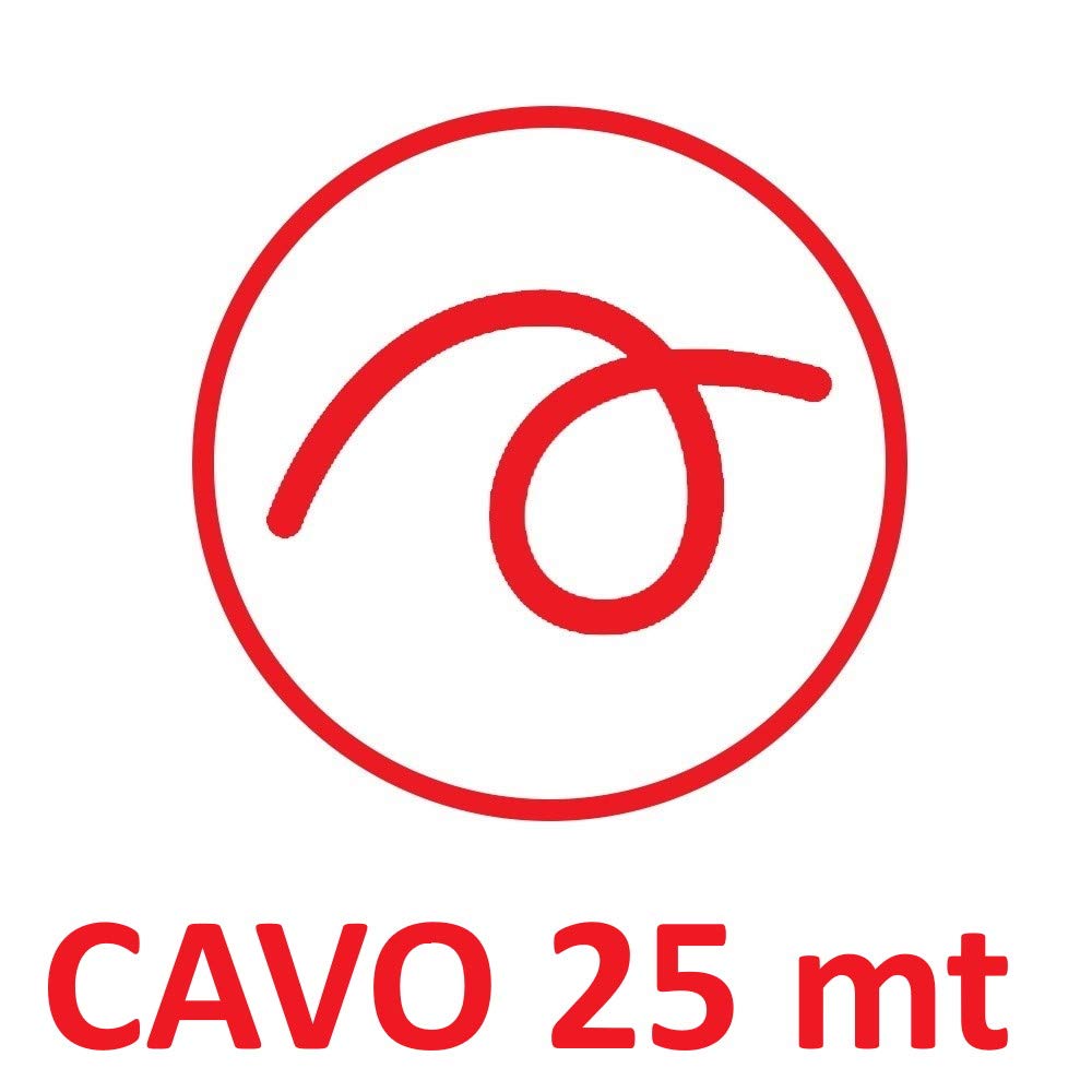 POLY POOL - PP2703 Avvolgicavo Elettrico 230V da Giardino - Prolunga Elettrica 25 metri - Bobina Avvolgicavo con Guida Avvolgi Cavi - Presa e Spina Te - 2