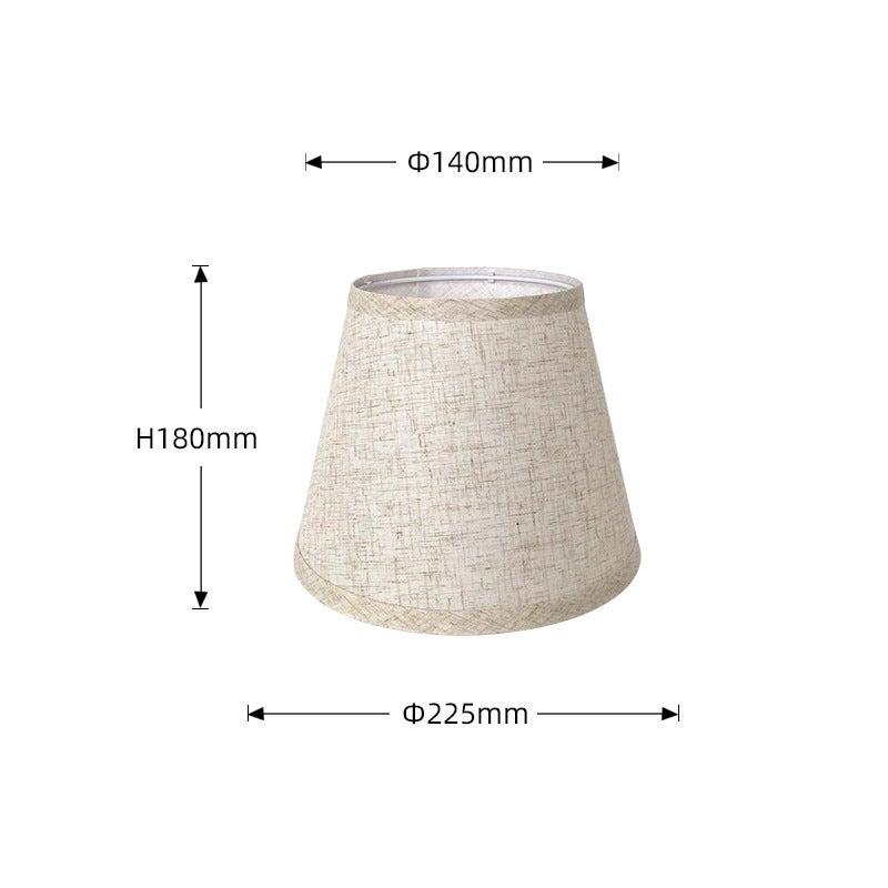 Abat-jour En Tissu Lin Naturel LgowithU - Tambour Moyen 13x13x8 Pouces Blanc Pour Lampe Table Et Chevet