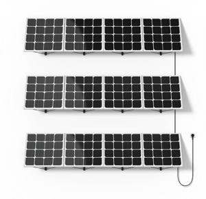 Lot 900W kit panneaux solaires Floral Beem Energy 1 kit principal + 2 kits extension - installation au mur