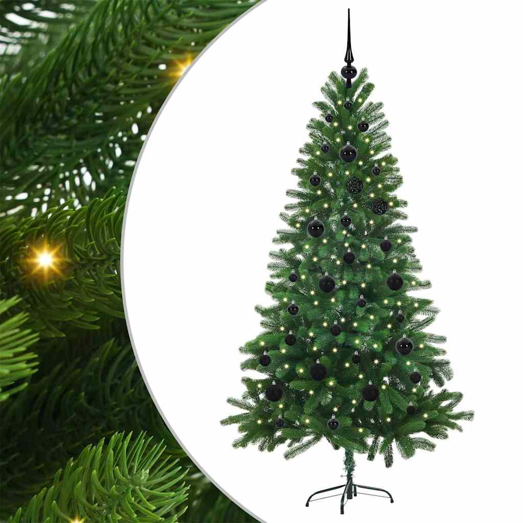 Choinka z 150 diodami LED z podstawą Zielony 150 cm PE