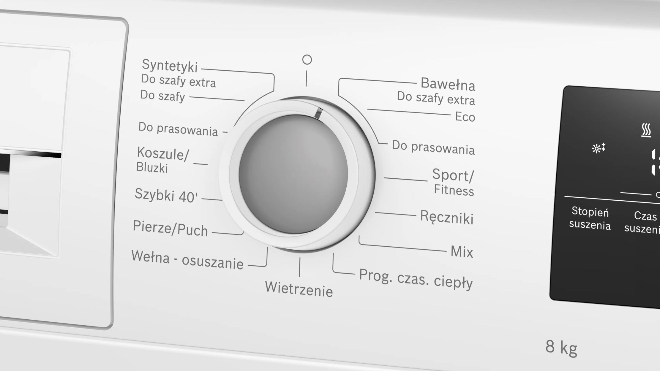 Pralka-suszarka BOSCH WTH86277PL z pompą ciepła 8 kg Biała - 5