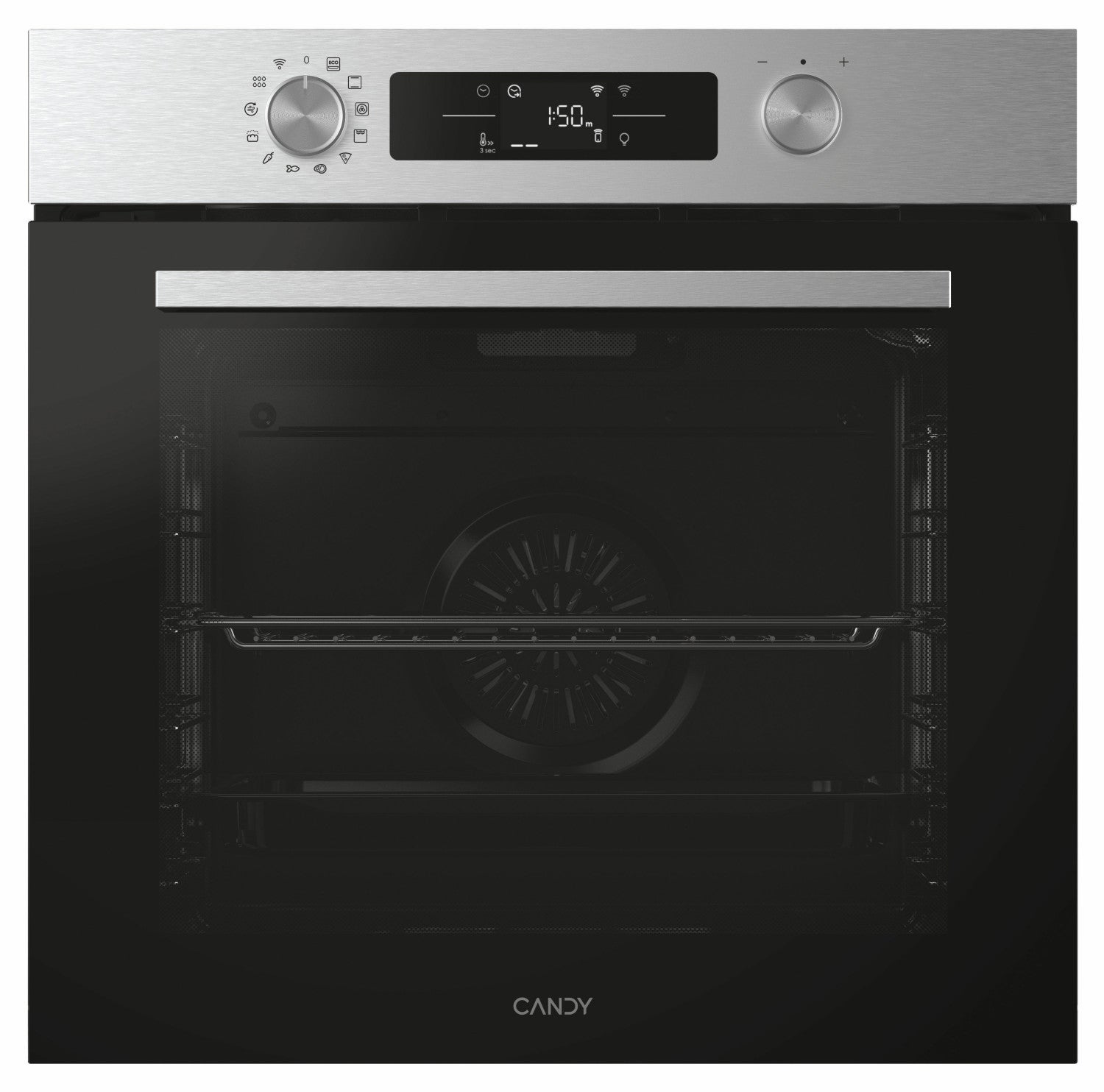 Candy Horno Ca6 N3b1htx 78 L A++ Acero Inoxidable Negro Acero Inoxidable, Leroy Merlin