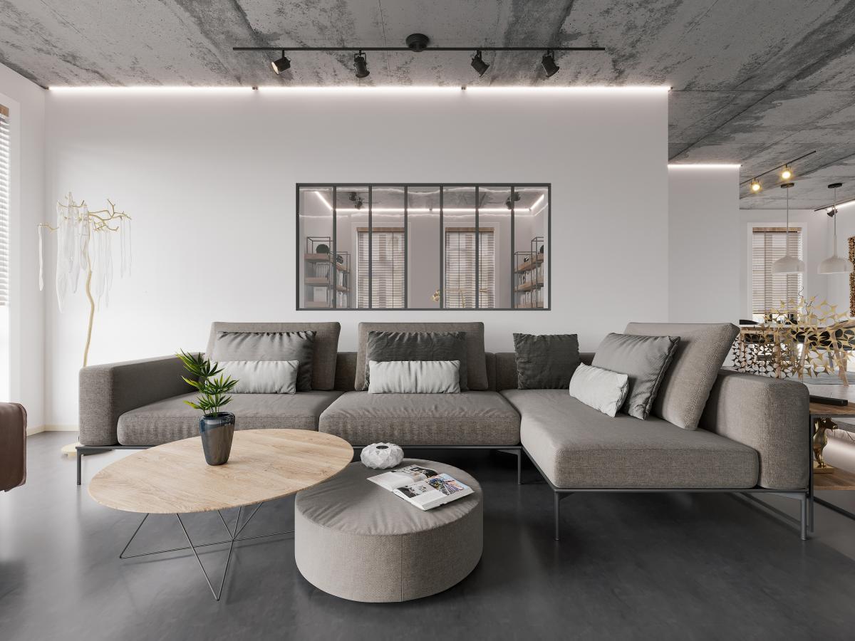 Verrière atelier en aluminium thermolaqué - 210x105 cm - Noir - BAYVIEW - 7