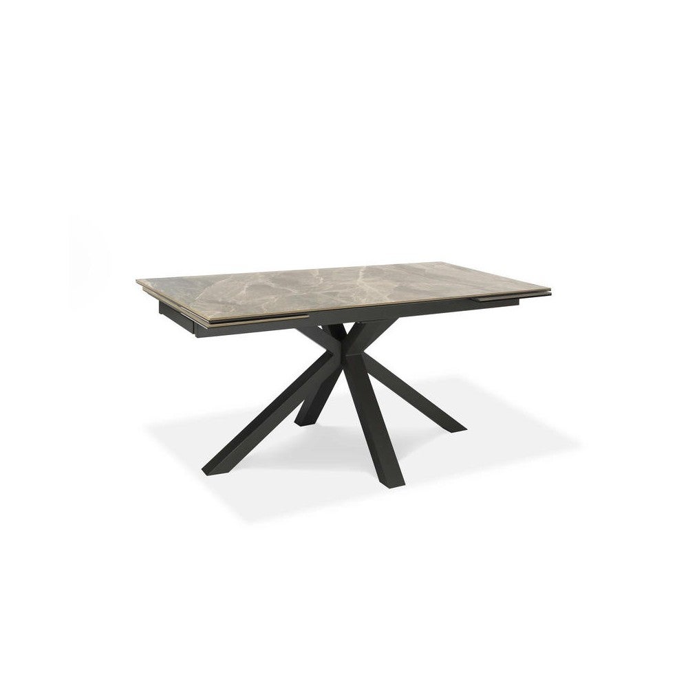 Table Extensible De Cm Cm Plateau Moderne En C Ramique Sur Verre Tremp Marbre