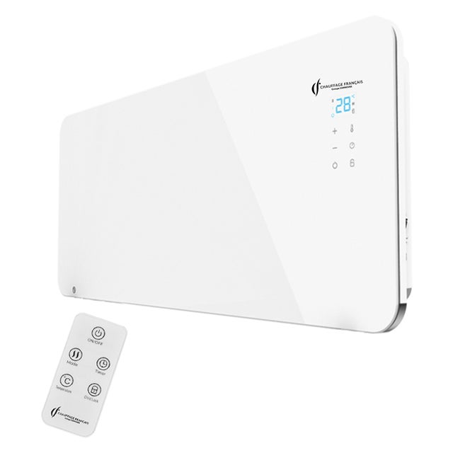 Radiatore Elettrico Murale in Vetro Sorimo Sannover 2000 W Bianco