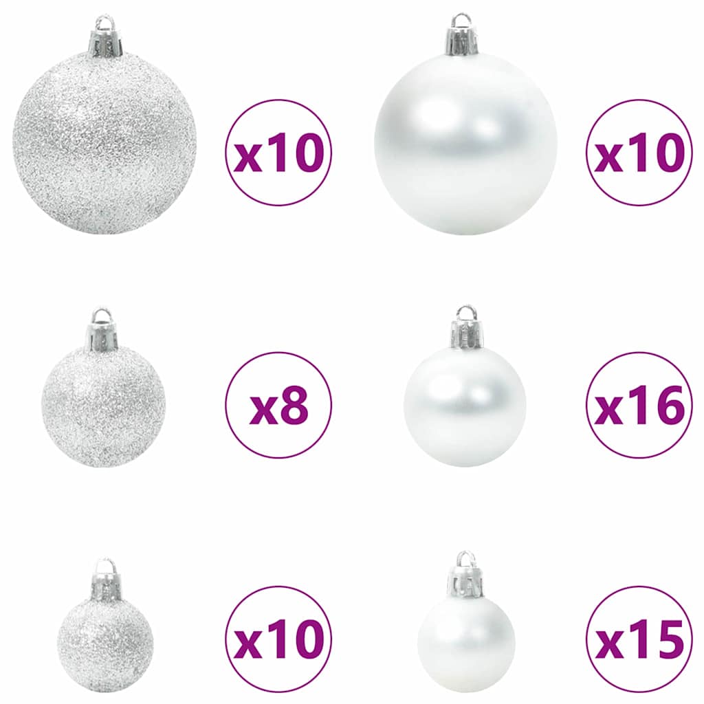 vidaXL Sapin de Noël avec 300 LED avec support Vert 180 cm PE - 7