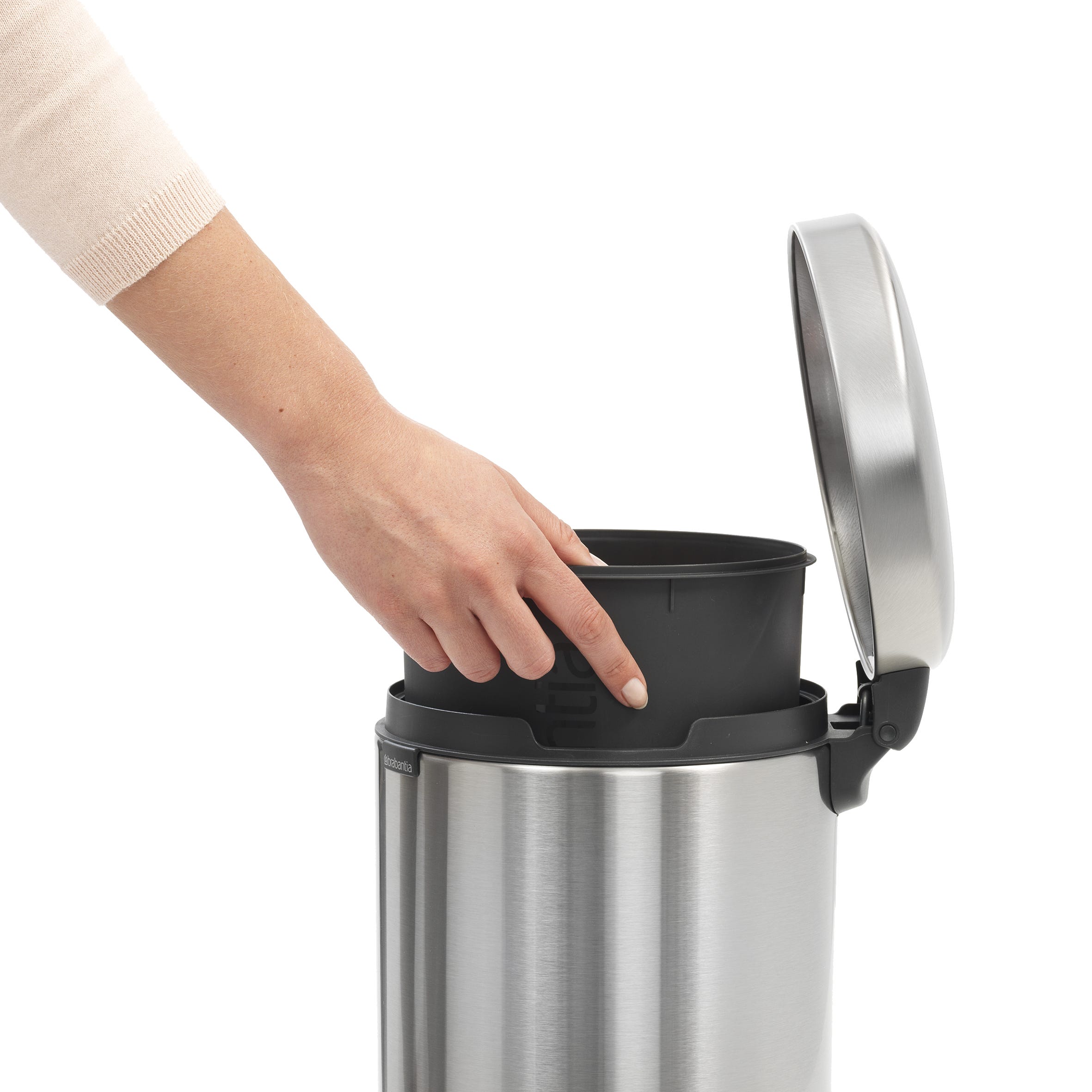 Kosz łazienkowy Newicon metaliczny matowy 5L - 5