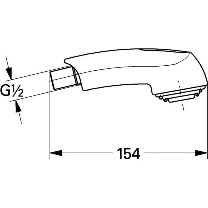 Douchette extractible 154 mm chromé 46312IE0 Grohe - 3