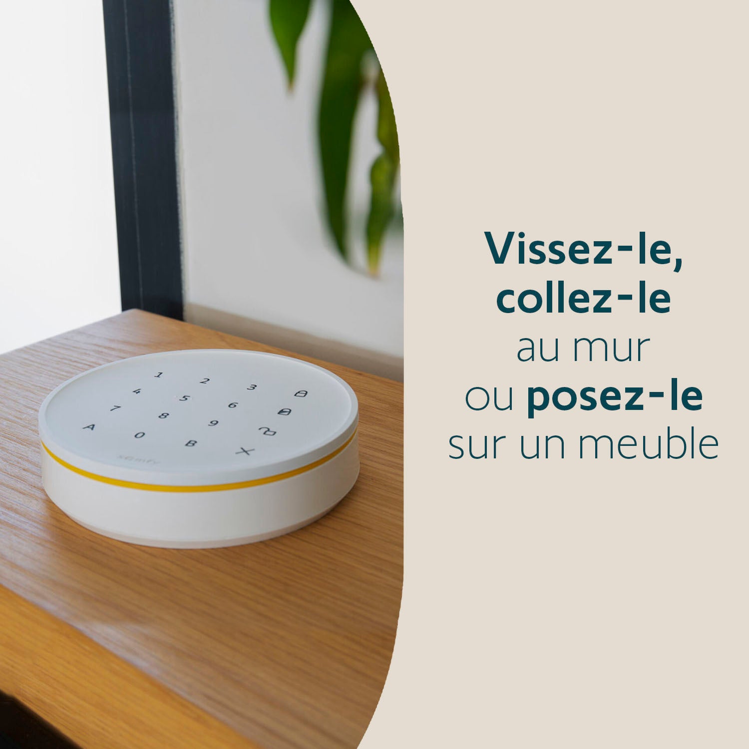 Somfy - Clavier intérieur pour système d'alarme Home Alarm - Auto-protégé - 3