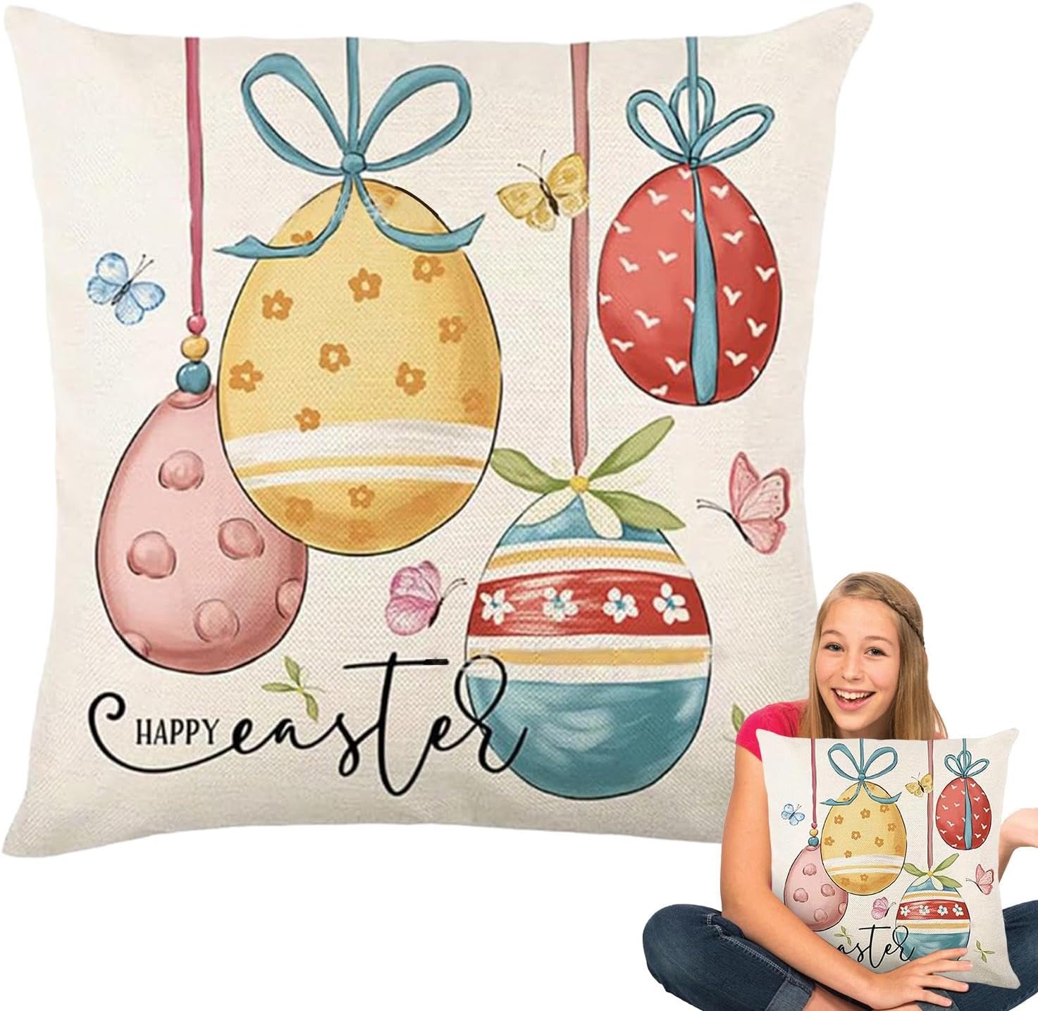 Taie D'oreiller Décorative 35,6 X 50,8 Cm - Housse Coussin Arc-en-ciel Douce - Fermeture éclair Cachée - 12