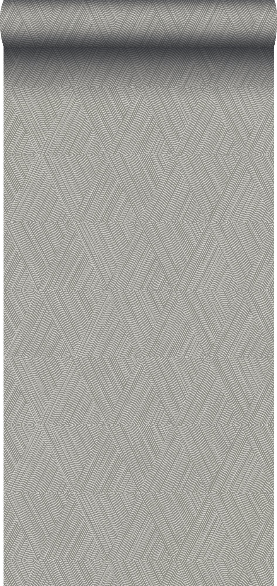 Tapeta graficzny motyw 3D jasnoszarym - 50 x 900 cm - ORIGIN