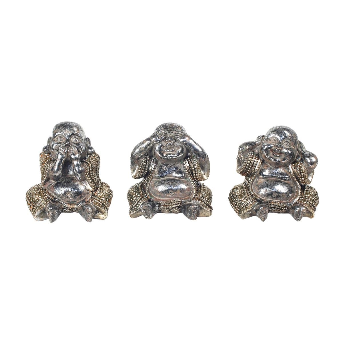By sigris buda sentado 3 diferentes incluye 3 unidades figuras budas colección oriental signes grimalt decor and go