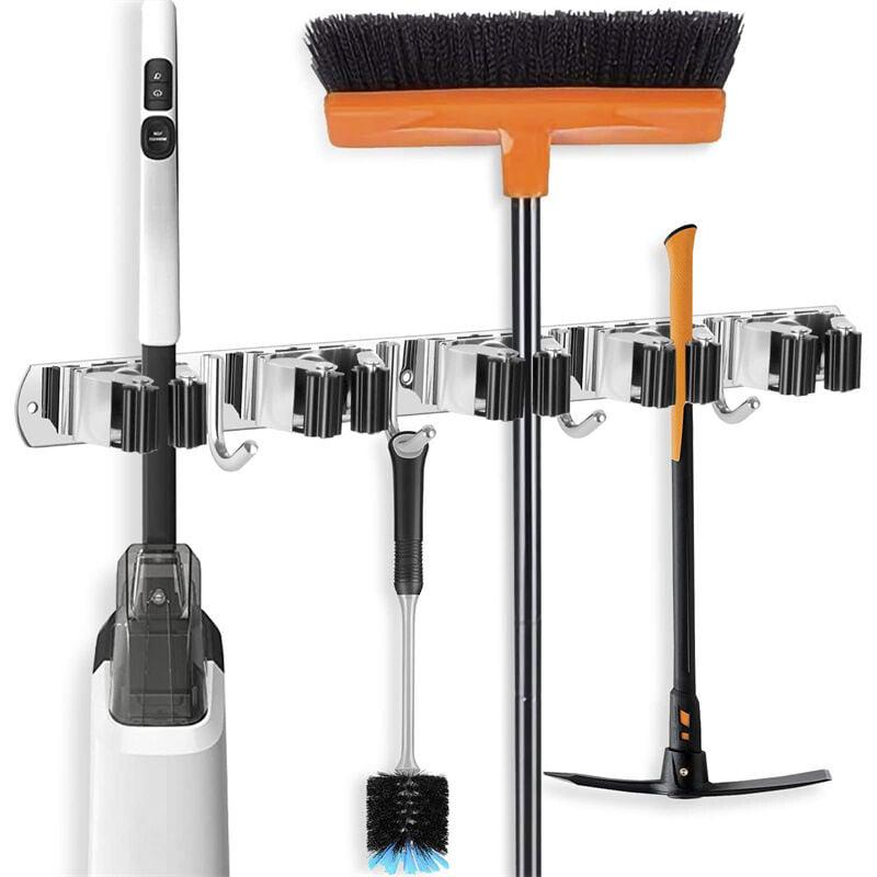 YOSOO Support Pour Balai-balai Support De Rangement Mural Pour Vadrouille à Bros