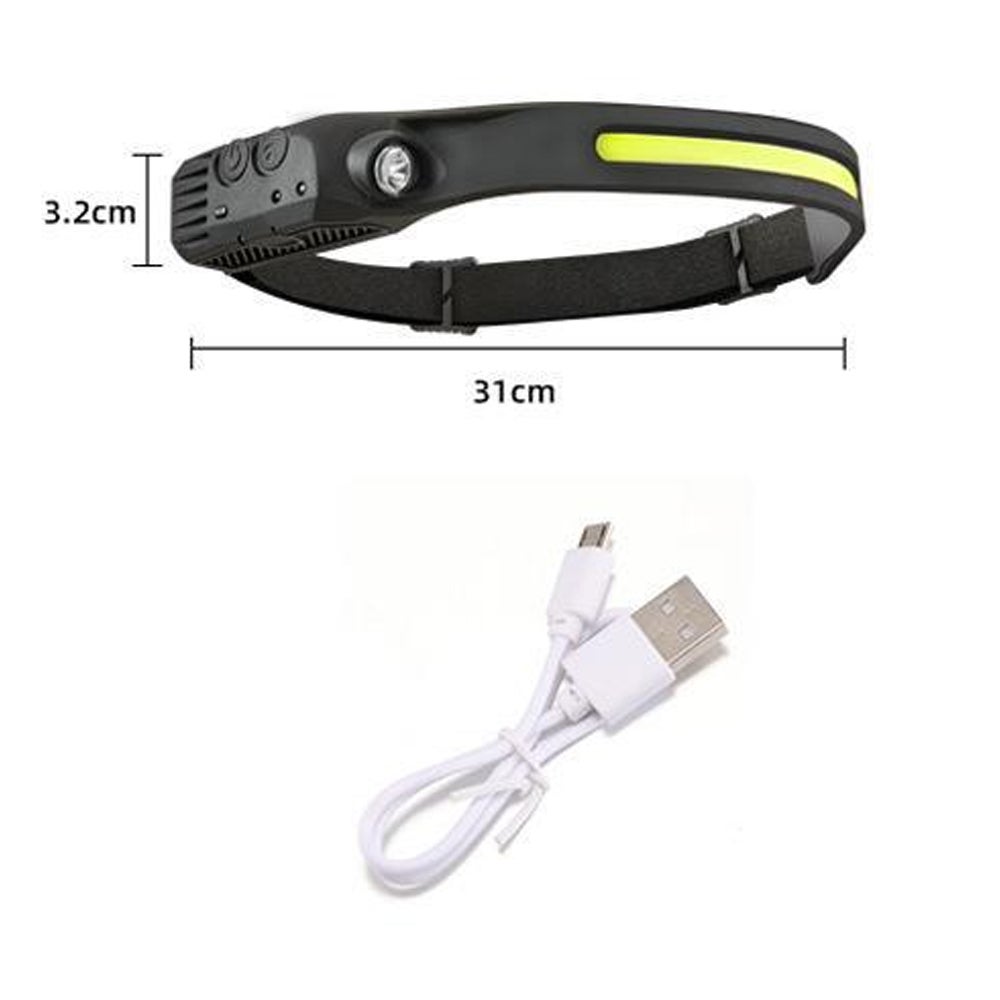 Lampada Frontale LED Ricaricabile | 500 Lumen, Impermeabile | 5 Modalità, Sensore Movimento | Per Outdoor - Foto 9