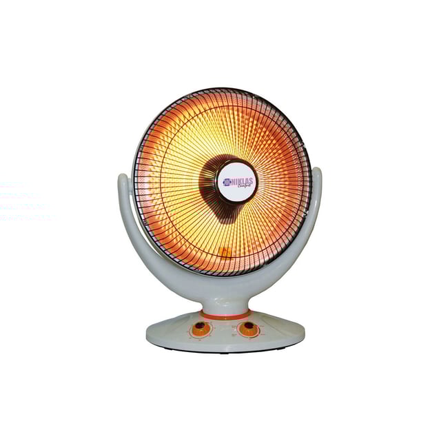 Chauffage halogène 1000W Inclinable oscillant Minuterie Surfaces 30m² NIKLAS