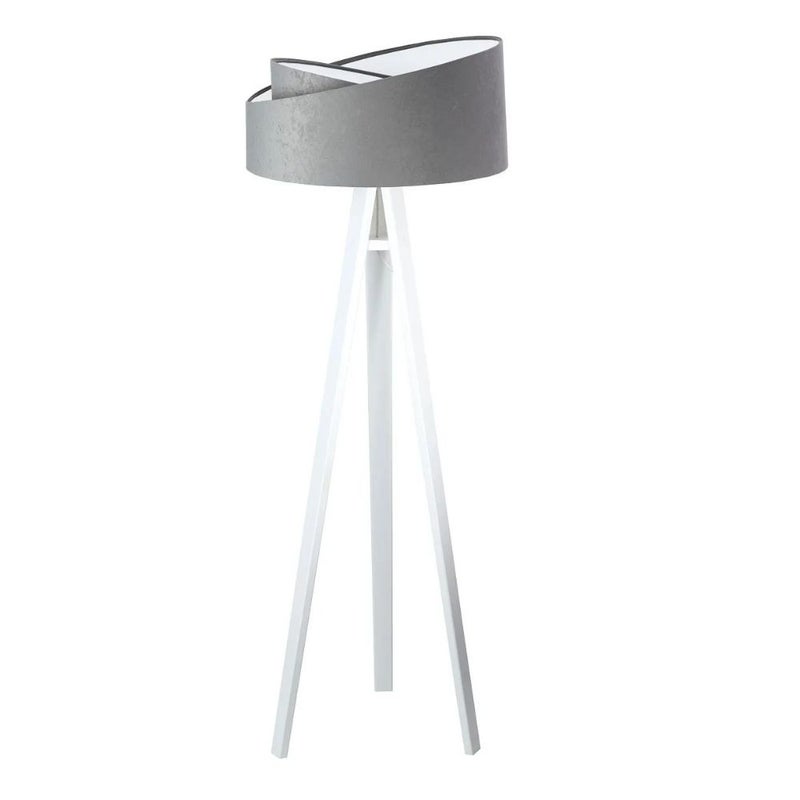 Lampa stojąca GEMSTONE szara/biała
