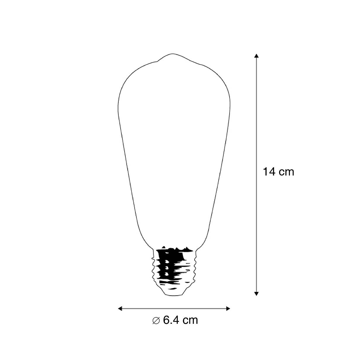 Lot de 5 ampoules LED intelligentes E27 ST64 4,5W 470 lm 1800-4000K - 4