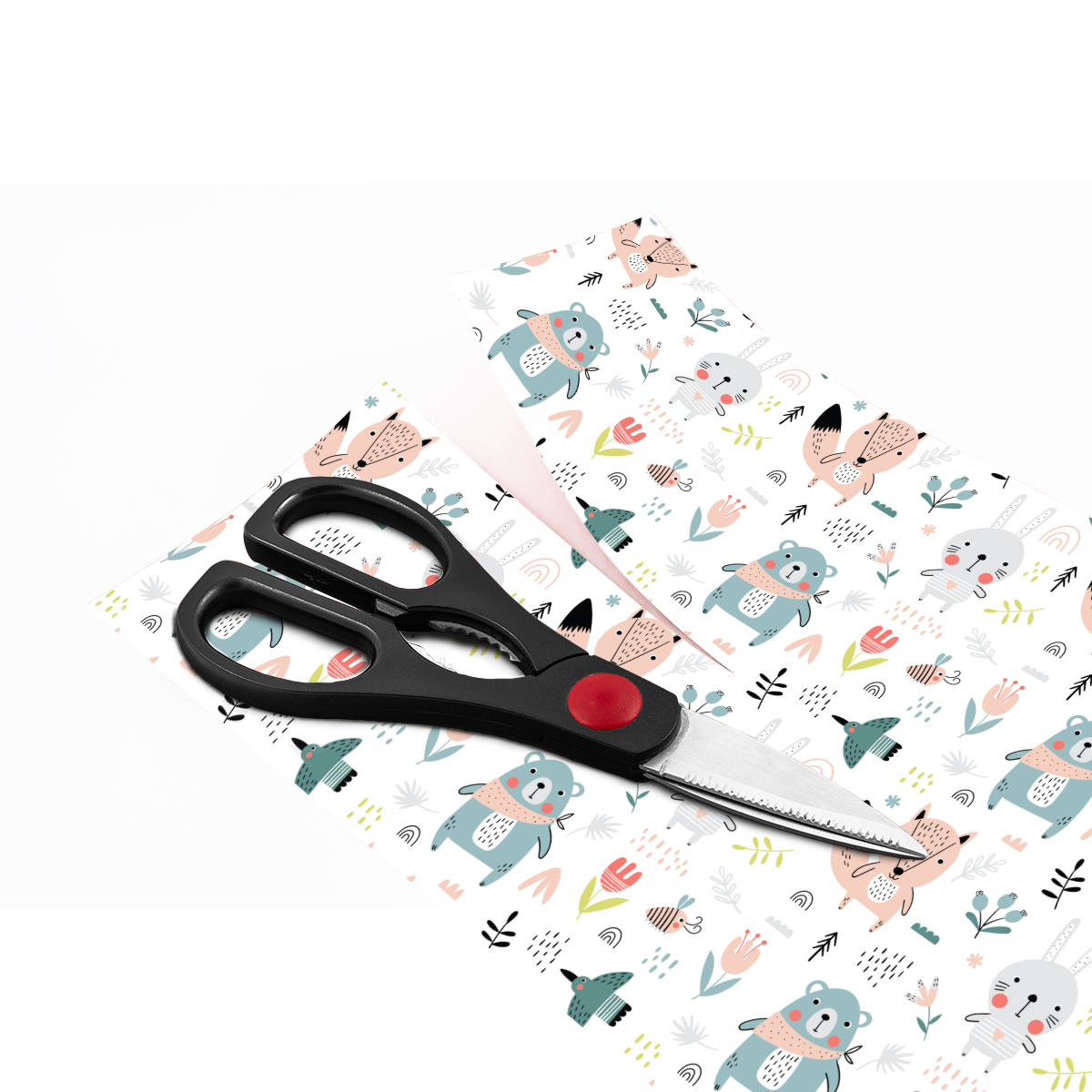 Pegatina muebles para niños animales del bosque - adhesivo de pared - revestimiento sticker mural decorativo - 40x60cm - 4