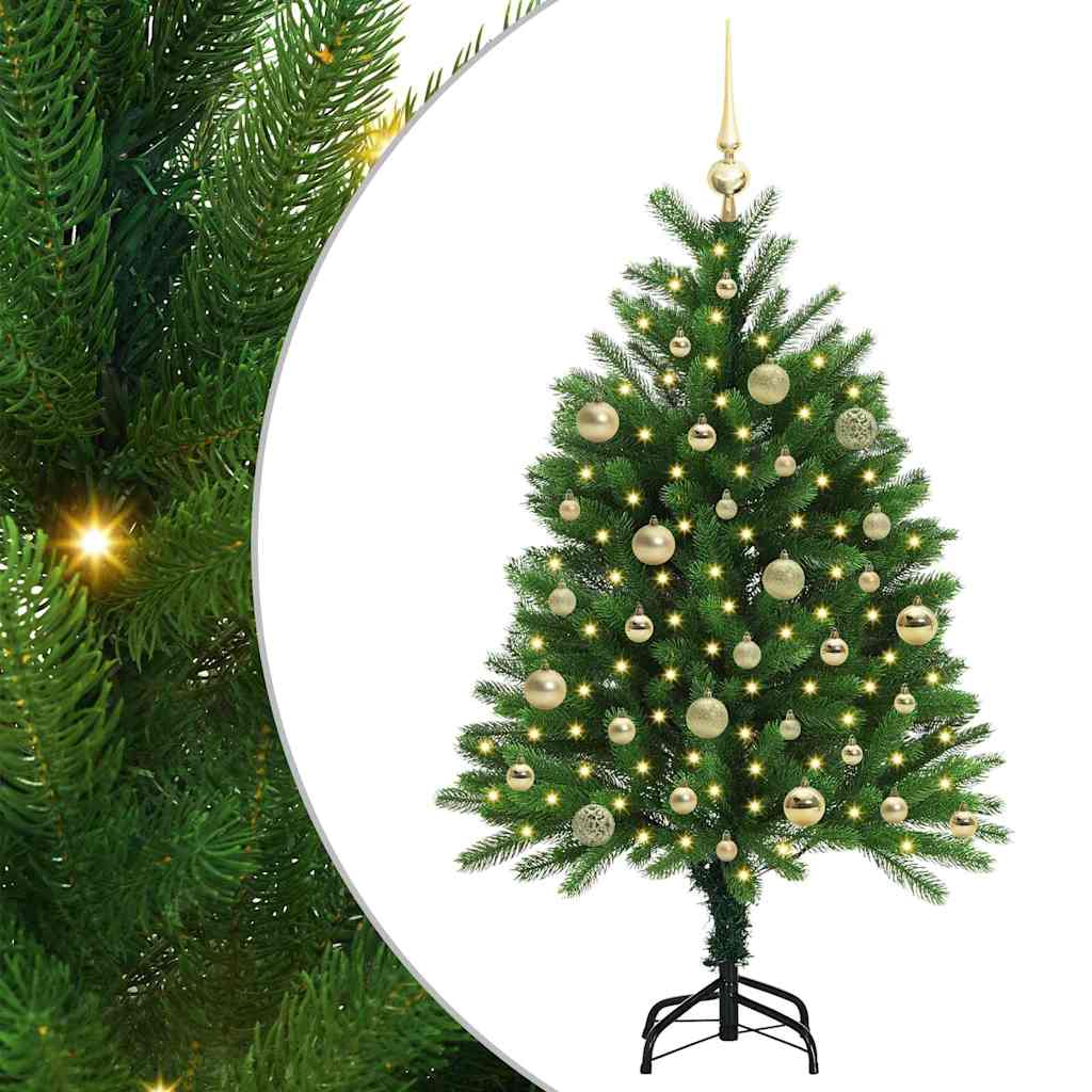 Choinka z 150 diodami LED z podstawą Zielony 120 cm PE
