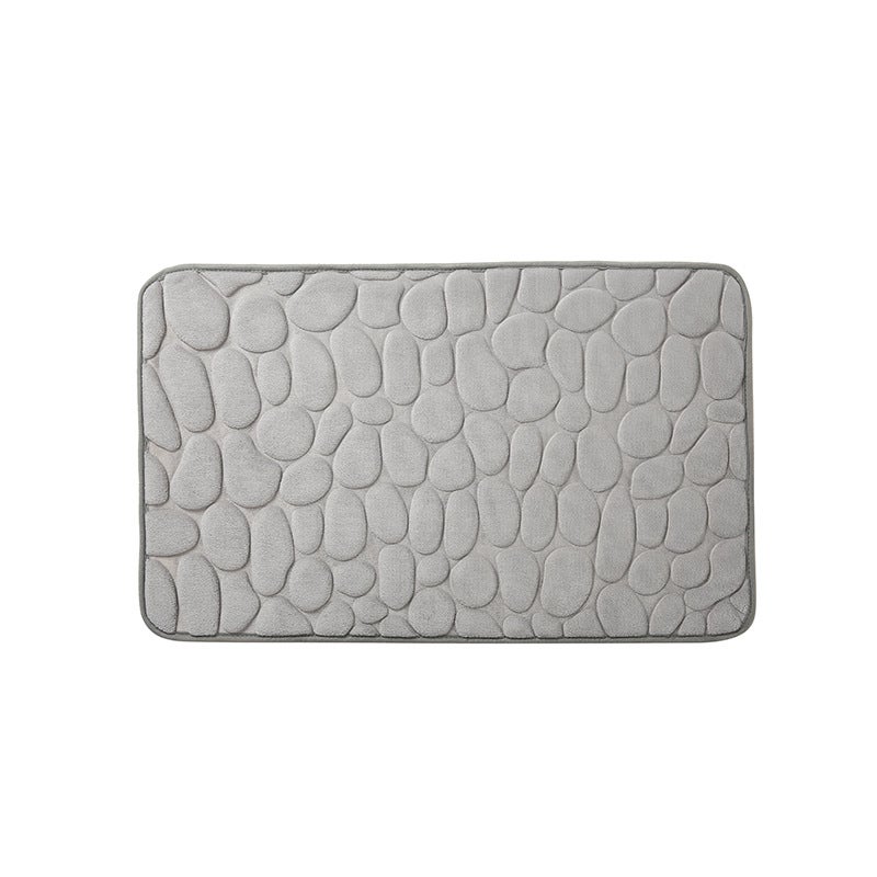 Mata łazienkowa z pianki Memory Foam, chłonna i antypoślizgowa, 50 x 80 cm, jasnoszara