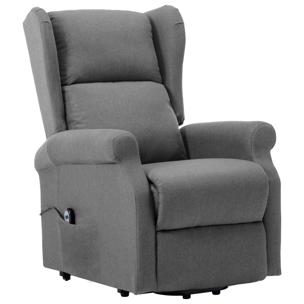 Fauteuil inclinable électrique gris clair tissu Modèle Jervoria - 8721158643926 devis sous 1h Fauteuil inclinable électrique gris clair tissu Modèle Jervoria - 8721158643926 devis sous 1h