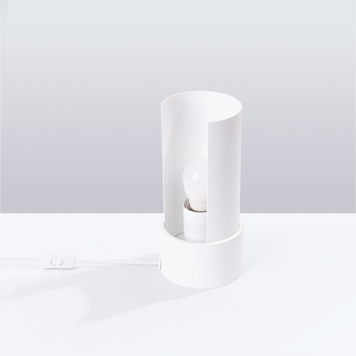 Lampa biurkowa TOROW biała LED 4000K - 10x10x21cm Sollux
