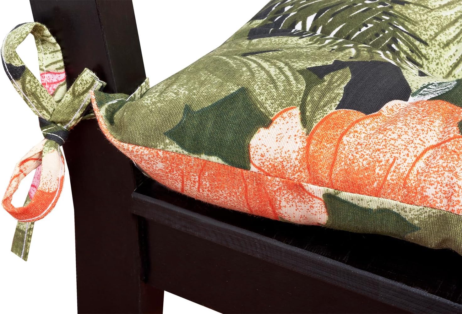 Coussin pour Chaise Doux Universel Lacets de fixation Lavable Housses de Chaise Palmier Tropical - 3