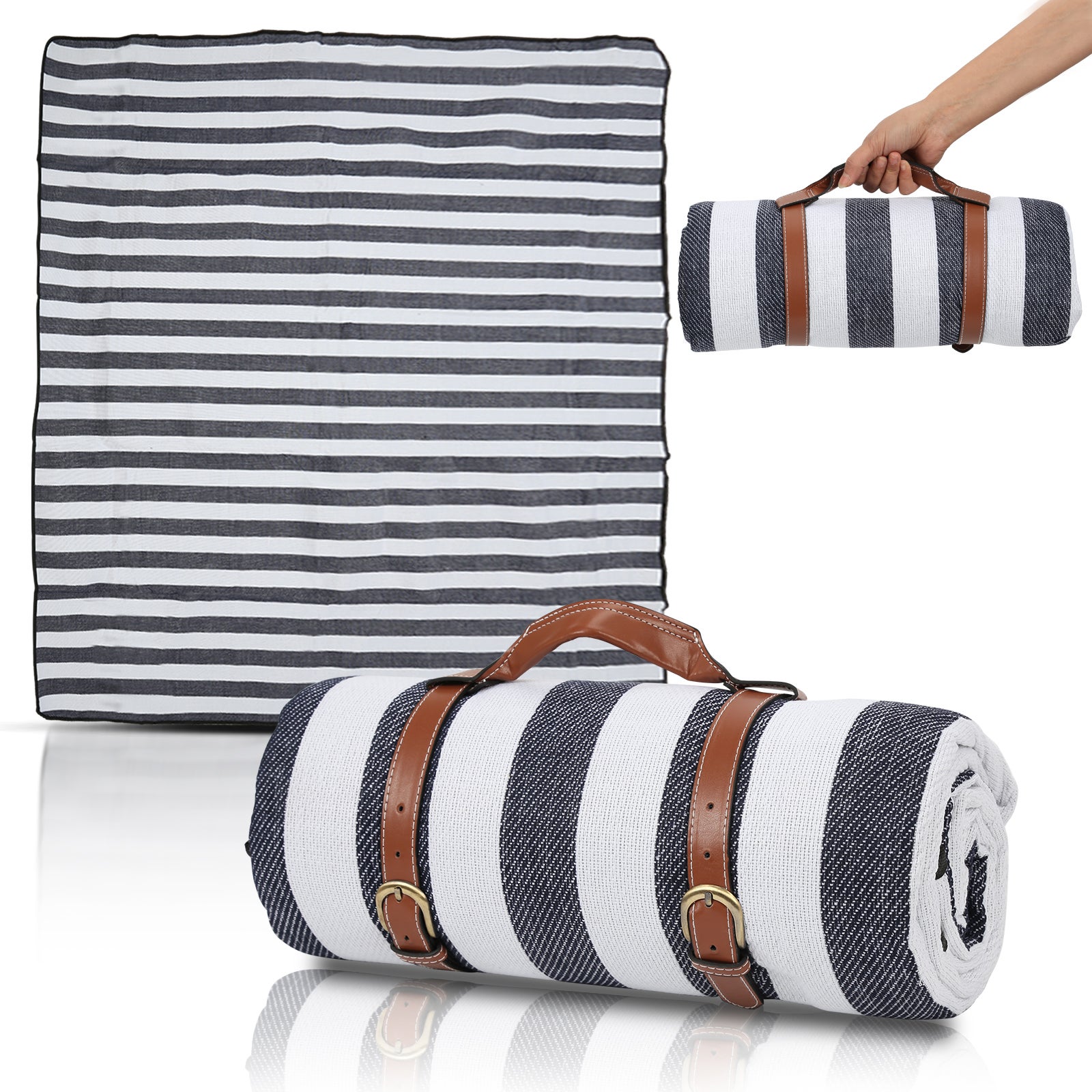 Pull avec cordon de serrage devant en laine durable