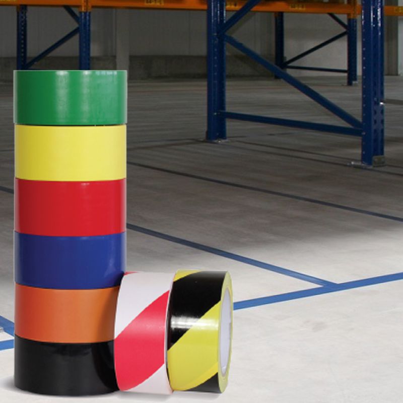 Ruban Adhésif De Marquage Au Sol Jaune - 50mm X 33m - Pour Zones De Stockage, Issues De Secours - Intérieur