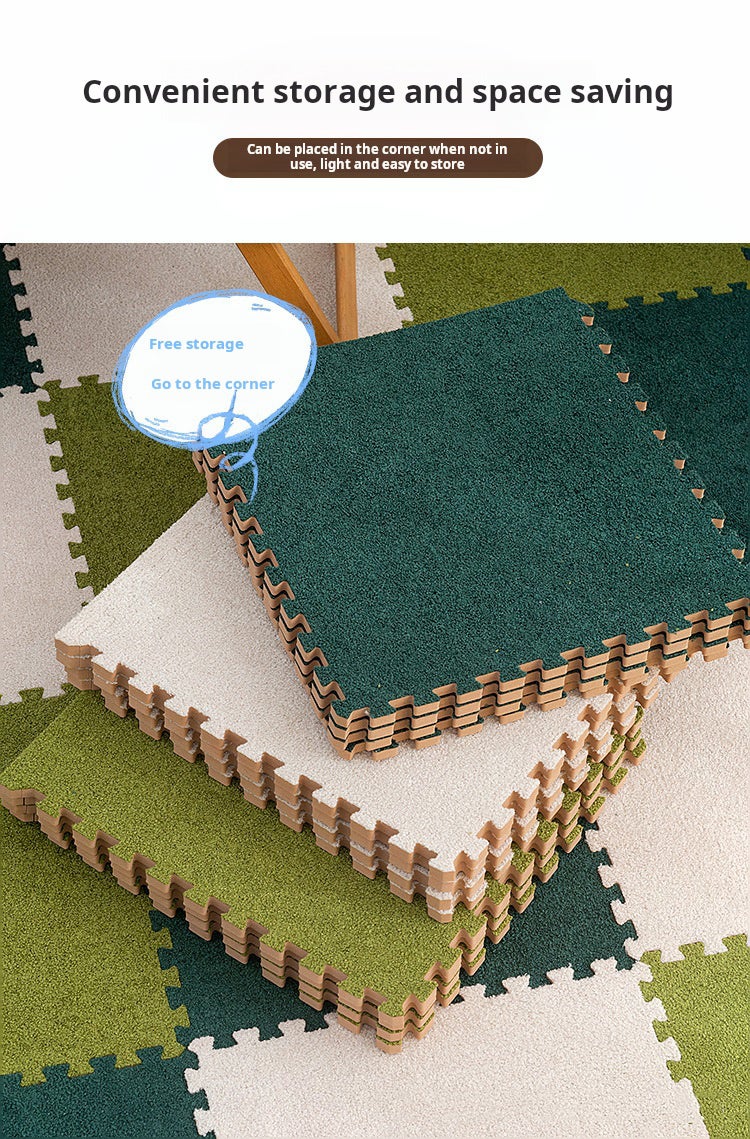 Lot de 24 dalles de moquette emboîtables en mousse - 30 x 30 cm - Tapis de sol