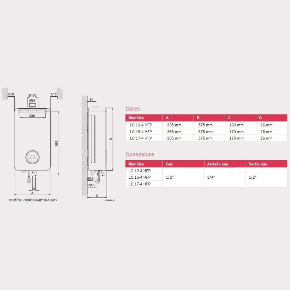 ONDEA Hydrosmart Bas Nox sans veilleuse - 2