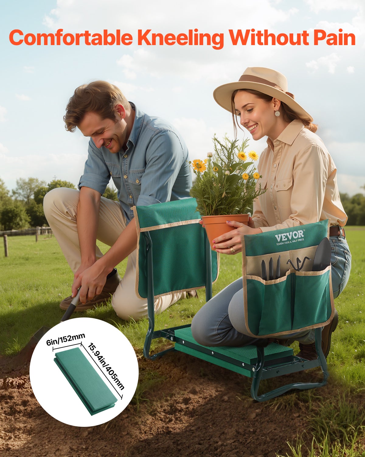 Tabouret à Genoux De Jardin Réglable – Banc Et Plateforme à Genoux – Aluminium Léger – Pour Jardiner Sans Douleur