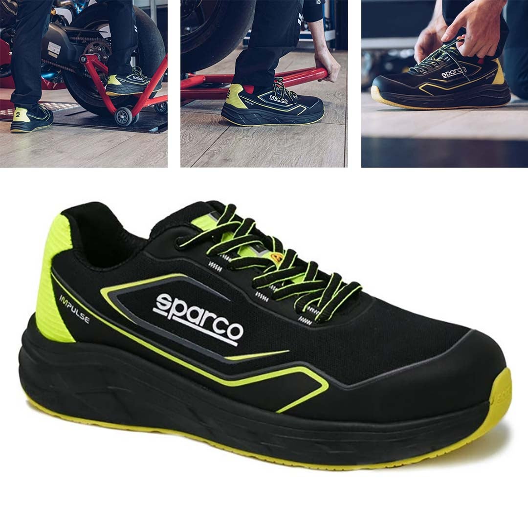 Sparco Indy ESD S1PS SR FO LG - Chaussures De Sécurité Homme/Femme - Antidérapantes, Résistantes, Gris/Orange