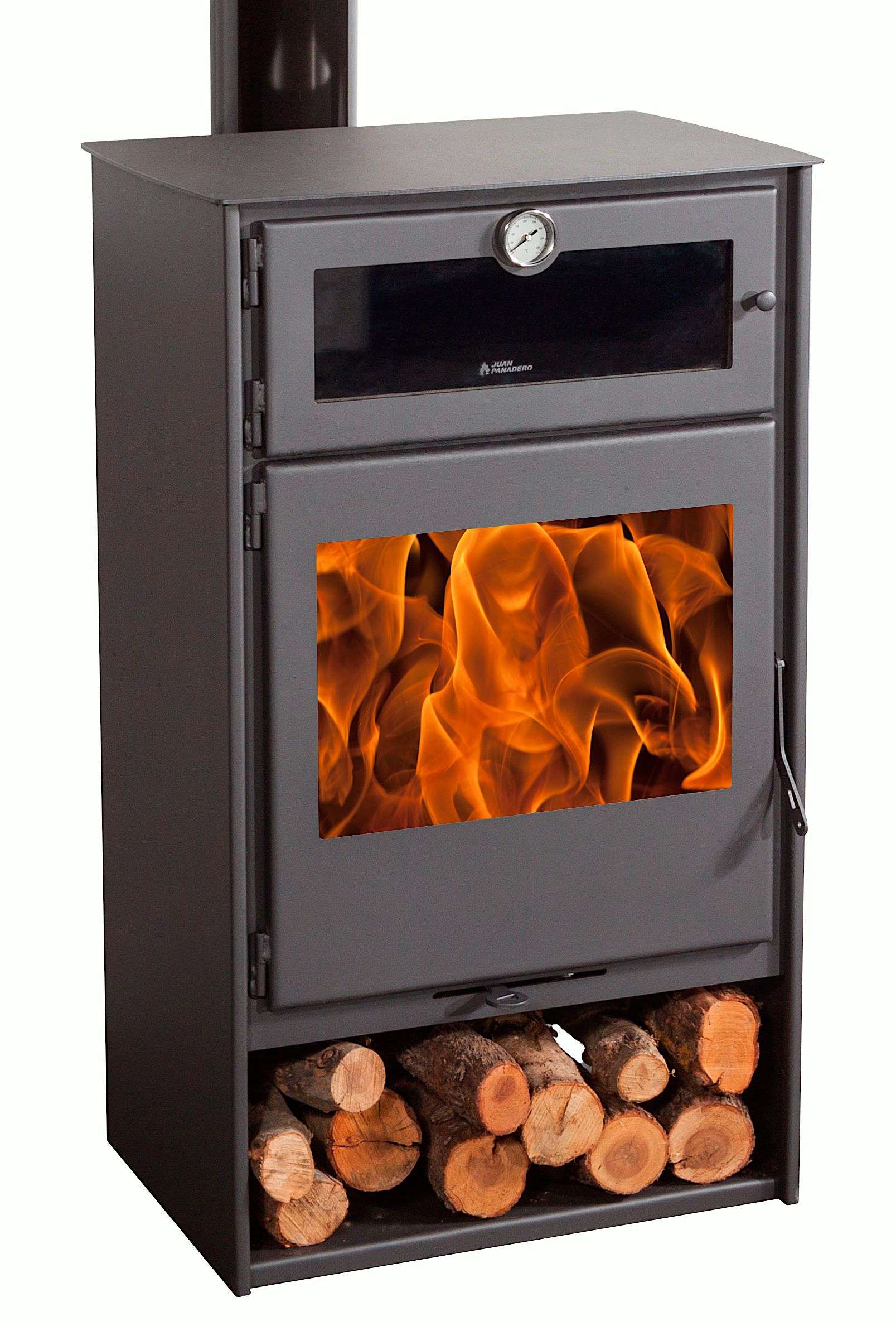 Estufa de leña con Horno Juan Panadero NICE 11 kw / Alto rendimiento 85 % / Triple combustion - 8