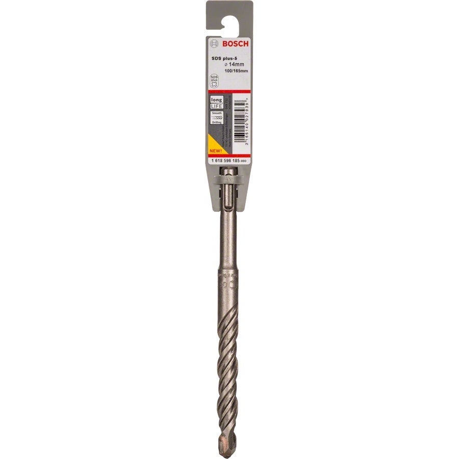 Bosch Professional - Foret 14mm SDS PLUS-5 14x100x165mm 2 taillants - 1618596185 - 2