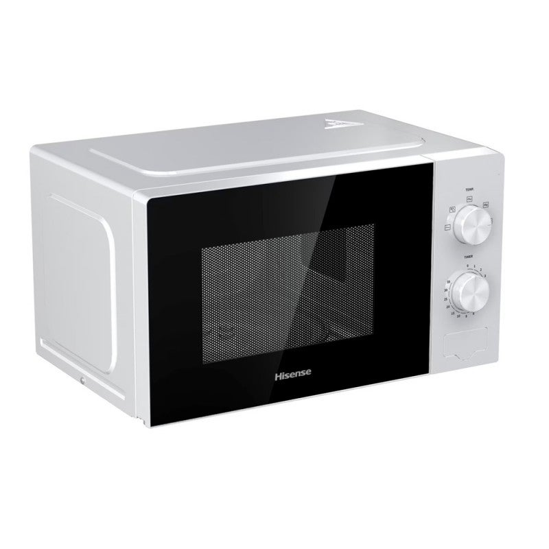 Hisense H20MOWP1 Forno Microonde Con Controllo Meccanico, Capacità 20 L, Potenza 700 Watt Su 5 Livelli, Colore Bianco